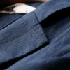Suit blazer temel pamuk keten üç çeyrek tek düğme kadın ceket bahar Kore moda rahat kısa ceketler ceket 220818