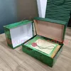 SW ROLEX Boîtes Haute R Qualité O Luxe L Montre E Vert X Boîte Papiers Montres Sac En Cuir Carte Pour Rolx Certificat Sac À Main Accesso