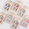 Faux Ongles 12Pcs Long Ballet Strass Design Faux Nail Art Wearable Press On Tips