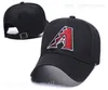 Women Snapback Hat Team equipado com boné de beisebol Capinhas ajustáveis ​​Esportes Pavin Smith David Peralta Josh Rojas costura a bola Young Casquette Head de alta qualidade