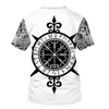 Survêtements pour hommes Mode Hommes Sweats à capuche 3D Imprimé Viking Tattoo T-shirt Tees Shorts Manches Vêtements Unisexe Norse Cosplay Funny StreetwearMen's