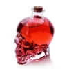 Kristall-Wasserflasche, Totenkopf-Dekanter, flüssige Glasflasche mit Holzkorken, Totenkopf-Glas für Bier, Wein, Whisky, Scotch, Wodka, Bar-Werkzeug