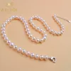 Ashiqi Natural Freshwater Pearl Necklace Round Jewelry for Women Wedding Gifts the Year Trend 220819の近く