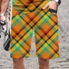 Shorts pour hommes Casual Plaid Stripe Pattern Fashion 2022 Harajuku Vêtements pour hommes Taille élastique Séchage rapide Hommes / Femmes Funny OversizedMen '