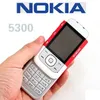 Original Refurbished Cell Phones Nokia 5300 GSM 2G Camera Bluetooth Single Sim For Elderly Student Slide Mobile Phone