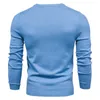 Zimowa grubość pullover men o-deterk solidny kolor długi rękaw ciepłe szczupły swetry mężczyźni sweter męski ciągnij męskie ubranie 220819