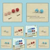 Stud Earrings For Women Fashion Jewelry China Copper With Platinum Plated 10Mm Ball Womens Drop Delivery 2021 Carshop2006 Dhiln