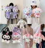 2022 peluches gros dessin animé jouets en peluche sac à dos belles poupées et porte-clés différents types sac à dos de choix