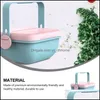 Ensembles de vaisselle 1PC Accueil Bento Box Fresh-Keep Déjeuner Conteneur de stockage Bleu Rose Drop Livraison 2021 Jardin Cuisine Bar à manger Yydhhome Dhxew