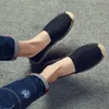 المرأة الصيفية من الكتان الصيفي شقق غير رسمية الأحذية رجال espadrilles المتسكعون أزياء فتى القماش الصياد القيادة الأحذية 220819