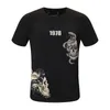 Designer Skull Crystal T-shirt Hommes Summer Tees Imprimer Lettre Bear Skateboard Casual Punk Tops Tee Shirts Mode Vêtements de luxe à manches courtes 100% coton en gros