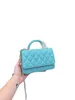 22SS نساء جديد المعادن مقبض WOC Fortune Bag حقائب الأزياء أكياس التسوق مصممة فاخرة المحافظ