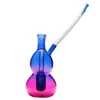 10 мм самка фиолетовая тыква масляная горелка Стекло из бабтеры курить аксессуарный водяной труба бонг со стеклянной миской силиконовой мундштук