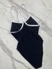 Swimsuit Classics Black White Bikini Set Women Fashion Swimwear in Stock Bandage Sexy Bathing Suits with Pad Tags