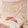 Bohème Chambre Décor Mur Tapisseries Lune Ciel Étoilé Psychédélique Tapis Ferme Chambre Décoration Gobelin Tapiz Mandala Couverture J220804