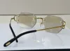 Tasarımcı güneş gözlükleri erkekler fotokromik gözlükler moda markası çerçevesiz stil elmas kesim lens adam vintage retro tasarımcılar rimless güneş gözlüğü kadın kare 0103c