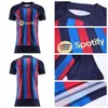 Lewandowskiサッカージャージ22 23 Ansu Fati Pedri Gavi Ferran Raphinha 2023 F. de Jong Dest Dembele Barcelonas Camisetas Football Shird Men Kids Kit 3番目の装備