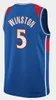 Imprimé 75e 3 Beal Vernon Carey JR kyle 33 Daniel Gafford Draft Jersey Caldwel pape Nouveau rose Rouge bleu Gris Maillots de basket-ball T-shirt pour hommes