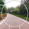 Party Decoration 2.4m Circle Wedding Arch Bakgrund Smidesjärn Hylla Dekorativa rekvisita DIY Rund Mariage Balloon Archparty