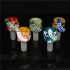 hookahs US Color Cannibal Flower bowl 14mm 18mm Male Glass Bowls For Tobacco Bong Piece Glass Water Bongs Dab Oil Rigs Smoking Pipes