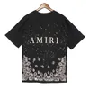 Version Herren Shirt T -Shirt Designer High Amiiriis t Sommer Amerikaner Modemarke Cashew Blossom S IJE1