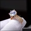 Кольца Band Золотое кольцо для женщин Мужские роскошные свадебные свадебные свадьбы