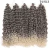 As tranças de crochê trançam extensões de cabelo 24 polegadas ondas oceânicas Havaí Afro ombre ombre Braid Blonde Water Braid