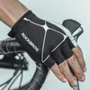 Gants de cyclisme vélo respirant demi doigt réfléchissant vtt vélo épaissi Silicone-absorption équipement cyclisme