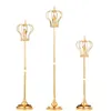 Party Decoration Wedding Props Plated Crown Road Lights Gold Wrought Iron Metal Lead Stand Adjustable T Stage PartyParty