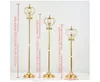 Party Decoration Wedding Props Plated Crown Road Lights Gold Wrought Iron Metal Lead Stand Adjustable T Stage PartyParty