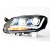 مصابيح الرأس لـ VW Passat B7 20 11-20 16 LED High Beam Light Light Light Eye Driving Livelips استبدال