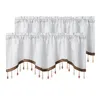 Gordijngordijn 2 stuks massieve pure valites voor woonkamer slaapkamer hal decor sluierkeuken tule stof cafecurtain