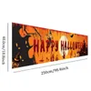 250cmx48cm Horreur Heureux Halloween Sanglante Chauve-Souris Citrouille Fantôme Imprimer Partie Toile de Fond Suspendu Bannière Maison Jardin Décoration 220819