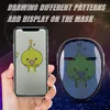 Party Masks Halloween Full-färg LED Face Changing Glowing Mask App Control DIY 220823