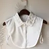 Bow Ties Womens Shirt Detachable Collars Vintage Blouse Tops Fake Collar Handmade Lapel Adjustable Half-Shirt Necklace False CollarBow