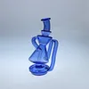 2021 Blue Peak Recycling Machine Hookah com rosquinha de vidro transparente grosso para fumar foco na torneira