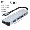 Тип C до USB-C 3.0 2.0 4K HDMI-совместимого адаптерного концентратора для MacBook Samsung S20 Dex Xiaomi 10 PS5 Oppo Find x3 HDTV