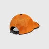 Bai Cheng 2021 Mens 피트 야구 모자 오렌지 패션 디자이너 여성 모자 캐주얼 커플 클래식 레터 럭셔리 디자이너 모자