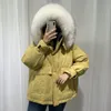 women's Down & Parkas Large Real Raccoon Fur Collar 2021 Women Winter Jacket White Duck Hooded Female Thick Warm Coat Plus Size Parka o51B#