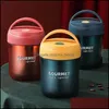 Servis upps￤ttningar 500 ml Portabelt rostfritt st￥l Termisk insation Lunch Box Soup School Office Picnic Container f￶rseglad kassett mxhome dhhji