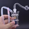 도매 크리에이티브 미니 나선형 내부 흡연 물 봉 파이프 화려한 미니 유리 버블러 포수 Dab Rig Bongs Hockah와 10mm 남성 오일 버너 그릇 실리오네 호스