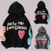 Shujin hoodies män graffiti tter tur mig jag ser spöken tröja harajuku fece street hiphop pullover ben lös hoodie 22h0819