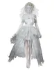 Stage desgaste de Halloween Mummified Corpse Bride Wedding Dress Cosplay DS feminino Vampire Filme Perfermance Roupet Festy Party