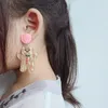 Dangle lustre boucle d'oreille pour femmes résine goutte sur mesure à la main mignon filles cadeau biscuits Macaron gâteau nourriture DonutsDangle