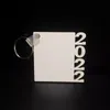 Sublimation Keychains White Blank Pendant Sublimated MDF Keychain Dpuble Sided Customized Party Gift A02