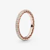 Серебряные Baeds Hearts of Pandora Ring Ring Rose Crain Cz Charms Authentic 925 Sterling подходит для европейских ювелирных изделий в стиле Endy Jewel 180963cz