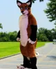 Animaux en peluche Fursuit Husky Fox mascotte Costume Halloween ensemble