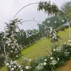 Party Decoration 2.4m Circle Wedding Arch Bakgrund Smidesjärn Hylla Dekorativa rekvisita DIY Rund Mariage Balloon Archparty