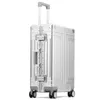 Malas de malas de alta qualidade de alta bagagem de alumínio-magnésio para embarcar a mala de viagem com rodas294t