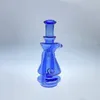 2021 Blue Peak Recycling Machine Hookah com rosquinha de vidro transparente grosso para fumar foco na torneira